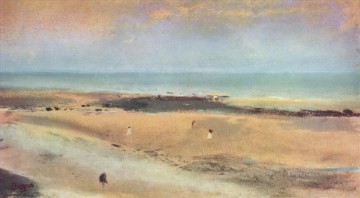 Playa en ebbe 1870 Edgar Degas Pinturas al óleo